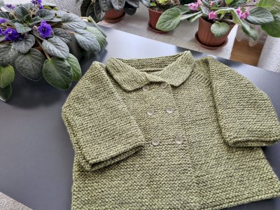 Koyu yeşil kaban - hırka 