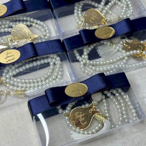 İnci Görünümlü Kişiye Özel Tespih Hediyeliği